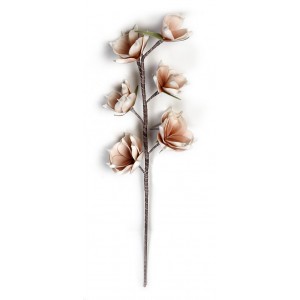 Σομόν διακοσμητικό λουλούδι τεχνητό σετ των έξι τεμαχίων 86 εκ