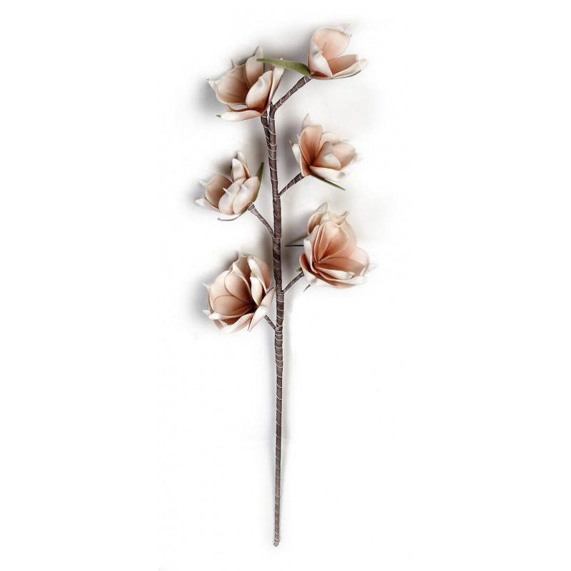 Σομόν διακοσμητικό λουλούδι τεχνητό σετ των έξι τεμαχίων 86 εκ