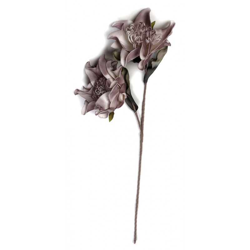 Μωβ διακοσμητικό τεχνητό λουλούδι σετ των έξι τεμαχίων 97 εκ