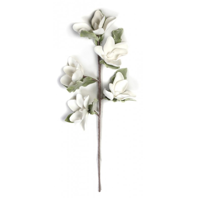 Λευκό τεχνητό διακοσμητικό λουλούδι σετ των έξι 93 εκ