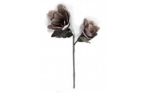 Μωβ διακοσμητικό λουλούδι τεχνητό σετ των έξι τεμαχίων 88 εκ