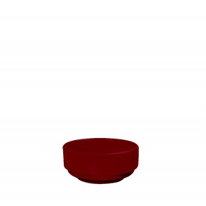 Μπολάκι για ντιπάκι στρογγυλό μελαμίνης σε κόκκινο χρώμα σετ των εικοσιτεσσάρων τεμαχίων 6x3 εκ