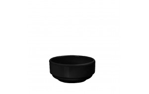 Μπωλάκι για ντιπάκι στρογγυλό μελαμίνης σε μαύρο χρώμα σετ των δεκατεσσάρων τεμαχίων 8x4 εκ