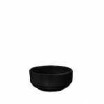 Μπωλάκι για ντιπάκι στρογγυλό μελαμίνης σε μαύρο χρώμα σετ των εικοσιτεσσάρων τεμαχίων 6x3 εκ