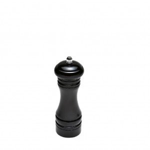 Πιπερόμυλος με κεραμικό μύλο σε μαύρο χρώμα σετ των τεσσάρων τεμαχίων 5x16 εκ