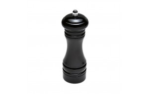Πιπερόμυλος με κεραμικό μύλο σε μαύρο χρώμα σετ των τεσσάρων τεμαχίων 6x26 εκ