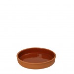 Terracotta Brown πυρίμαχο ρηχό μπωλ σετ των δέκα τεμαχίων 23x4 εκ