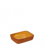 Terracotta Yellow πυρίμαχο ορθογώνιο μπωλ σετ των δώδεκα 16.5x12x4.5 εκ