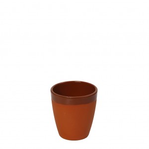 Terracotta Brown κεραμική κούπα σετ των δεκαοκτώ τεμαχίων 330 ml