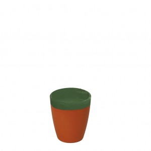 Terracotta Green κεραμική κούπα σετ των δεκαοκτώ τεμαχίων 330 ml