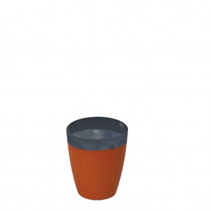 Terracotta Grey κεραμική κούπα σετ των δεκαοκτώ τεμαχίων 330 ml