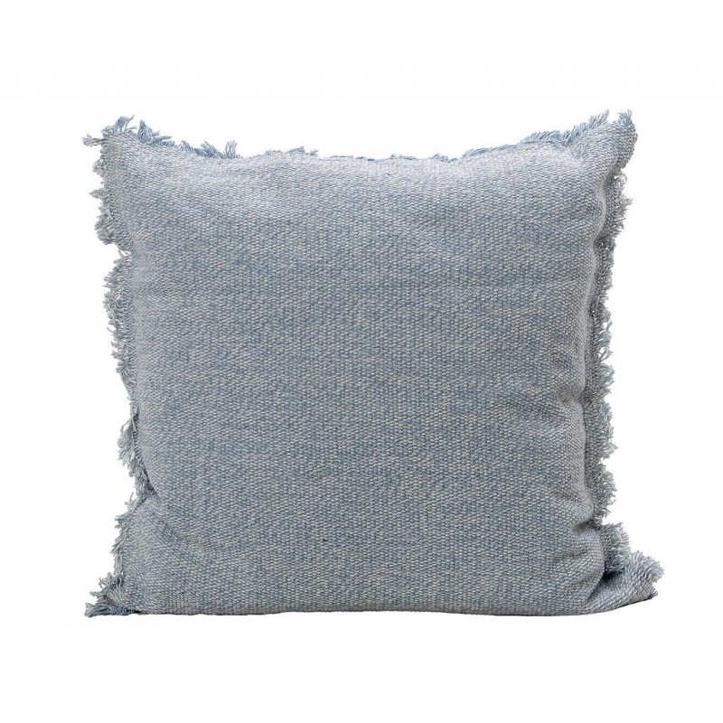 Βαμβακερό διακοσμητικό μαξιλάρι σε μπλε απόχρωση 40x40 εκ