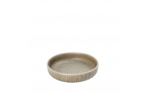 Gobi Sand μπωλ χειροποίητο πορσελάνινο ρηχό στρογγυλό μπεζ ματ σετ έξι τεμαχίων 15x15x3.7 εκ