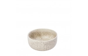 Gobi Sand χειροποίητο πορσελάνινο μπωλ βαθύ στρογγυλό λευκό ματ σετ έξι τεμαχίων 13.5x13.5x5.5 εκ