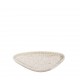 Gobi White Sand χειροποίητο πορσελάνινο πιατάκι τριγωνικό λευκό ματ σετ έξι τεμαχίων 17.5x9.5x2.3 εκ