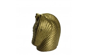 Κεραμικό άλογο σε χρυσό χρώμα 21x12x24 εκ