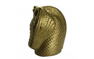Κεραμικό άλογο σε χρυσό χρώμα 24x13x27 εκ