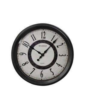 Επιτοίχιο ρολόι σε ανθρακί απόχρωση από πολυρεζίνη 30 εκ
