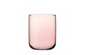 Iconic Tumbler γυάλινο ποτήρι ροζ νερού ή ουίσκι σετ των έξι 7x9 εκ
