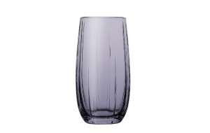 Linka μωβ ποτήρι νερού ή ποτού από γυαλί σετ έξι τεμαχίων 5x15 εκ