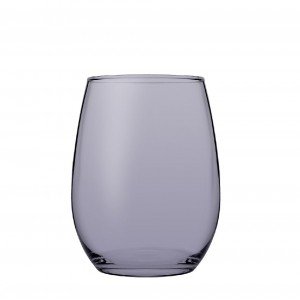 Amber red γυάλινο ποτήρι κόκκινου κρασιού σε μωβ χρώμα σετ των έξι τεμαχίων 9x12 εκ