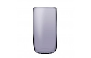 Iconic μωβ ημιδιάφανο ποτήρι νερού από γυαλί σετ έξι τεμαχίων 7x12.9 εκ