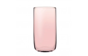 Iconic γυάλινο ποτήρι νερού σε ροζ χρώμα σετ των έξι τεμαχίων 7x13 εκ
