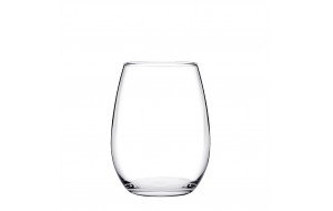 Amber ποτήρι κρασιού διάφανο από γυαλί σετ έξι τεμαχίων 8x10.2 εκ