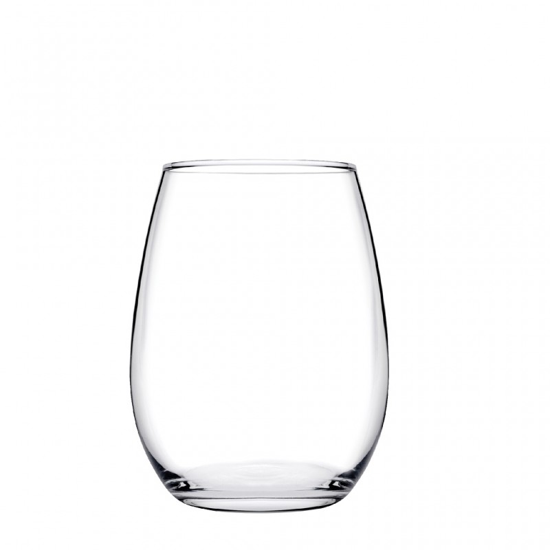 Amber ποτήρι κρασιού διάφανο από γυαλί σετ έξι τεμαχίων 8x10.2 εκ