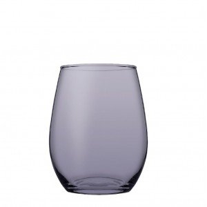 Amber white γυάλινο ποτήρι λευκού κρασιού σε μωβ χρώμα σετ των έξι τεμαχίων 8x10 εκ