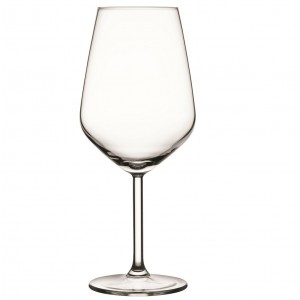 Allegra ποτήρι κολωνάτο διάφανο από γυαλί σετ έξι τεμαχίων 9x21.7 εκ