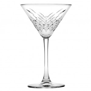 Timeless Martini κολωνάτο ποτήρι σκαλιστό διάφανο από γυαλί 11.6x17.2 εκ