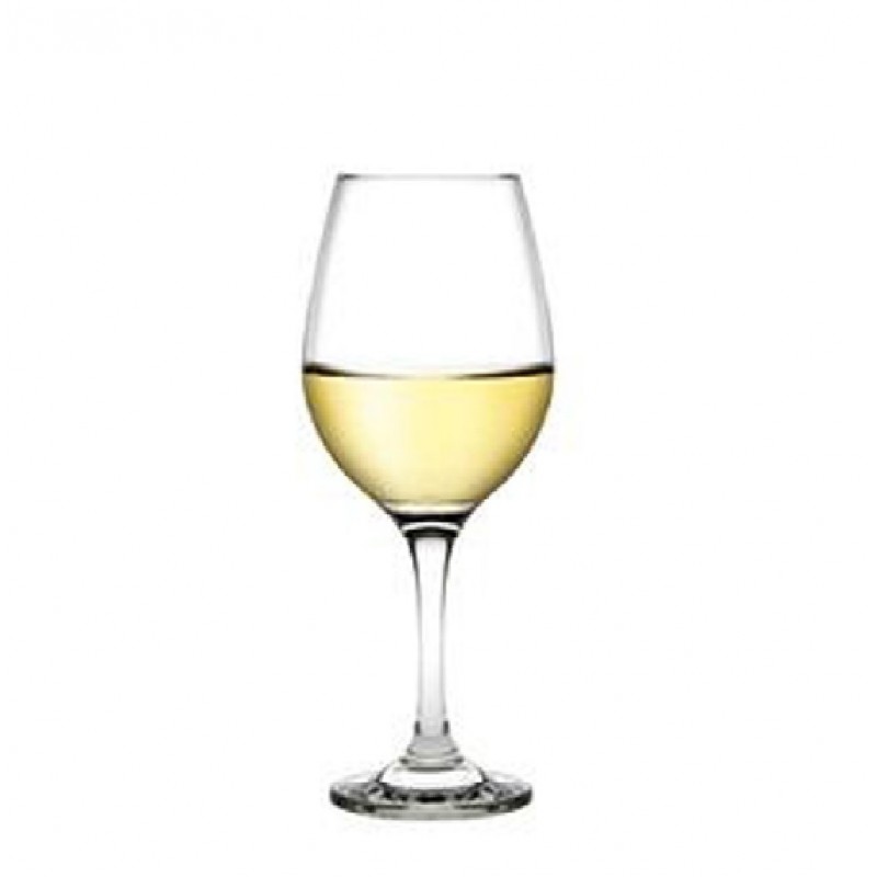 Amber ποτήρι κρασιού γυάλινο διάφανο σετ τριών τεμαχίων 7.8x18.8 εκ