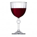 Amore Wine ποτήρι κολωνάτο διάφανο σετ δύο τεμαχίων 8.8x16.8 εκ