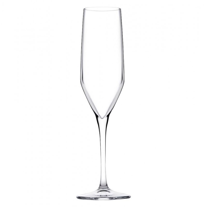 Napa κολωνάτο ποτήρι σαμπάνιας διάφανο από γυαλί σετ έξι τεμαχίων 7x24 εκ