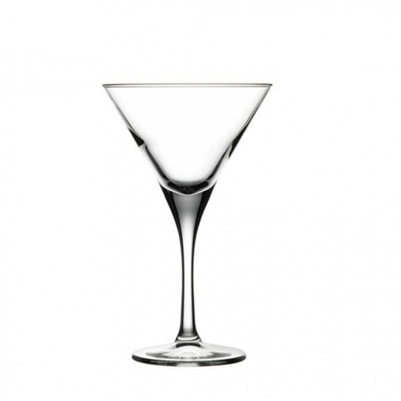 V line γυάλινο ποτήρι για martini σετ των έξι τεμαχίων 11x18 εκ