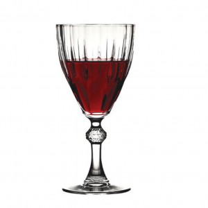 Diamond ποτήρι για κόκκινο κρασί γυάλινο σετ των δώδεκα τεμαχίων 8x18 εκ