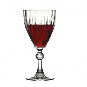 Diamond ποτήρι για κόκκινο κρασί γυάλινο σετ των έξι τεμαχίων 8x18 εκ