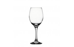 Amber κολωνάτο γυάλινο ποτήρι κρασιού διάφανο σετ δώδεκα τεμαχίων 8.3x20.7 εκ