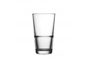 Grande ποτήρι διάφανο καθημερινής χρήσης σετ δώδεκα τεμάχια 12.8 εκ