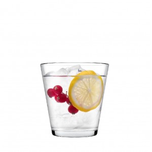 City Juice γυάλινα διάφανα ποτήρια ουίσκυ ή χυμού σετ των δώδεκα τεμαχίων 8x8 εκ