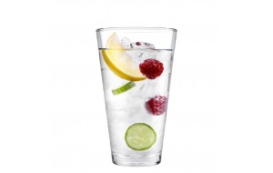 City Long Drink ποτήρι γυάλινο διάφανο νερού ή ποτού σετ έξι τεμαχίων 8.2x13.5 εκ