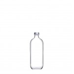 Iconic γυάλινο μπουκάλι διάφανο σετ έξι τεμαχίων 6x18 εκ