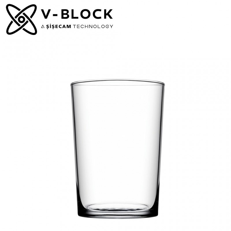 New Bistro V-Block ποτήρια με αντιβακτηριακές ιδιότητες σετ των έξι 9x12 εκ