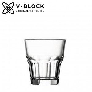 Casablanca διάφανο ποτήρι ουίσκι από γυαλί σετ έξι τεμαχίων 8.6x9.15 εκ