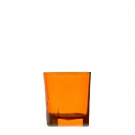 Stephanie γυάλινο ποτήρι κόκκινου κρασιού σε πορτοκαλί χρώμα σετ των έξι τεμαχίων 8x9 εκ