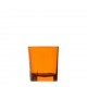 Stephanie γυάλινο ποτήρι κρασιού σε πορτοκαλί χρώμα σετ των έξι τεμαχίων 8x9 εκ