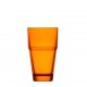 Impilable γυάλινα ποτήρια χυμού σε πορτοκαλί χρώμα σετ των έξι τεμαχίων 8x14 εκ