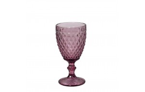 Tristar γυάλινο ποτήρι λευκού κρασιού σε μωβ χρώμα σετ των έξι τεμαχίων 8x16 εκ