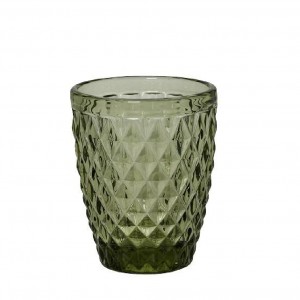 Tristar γυάλινο ποτήρι για ουίσκι σε πράσινο χρώμα σετ των έξι τεμαχίων 8x10 εκ